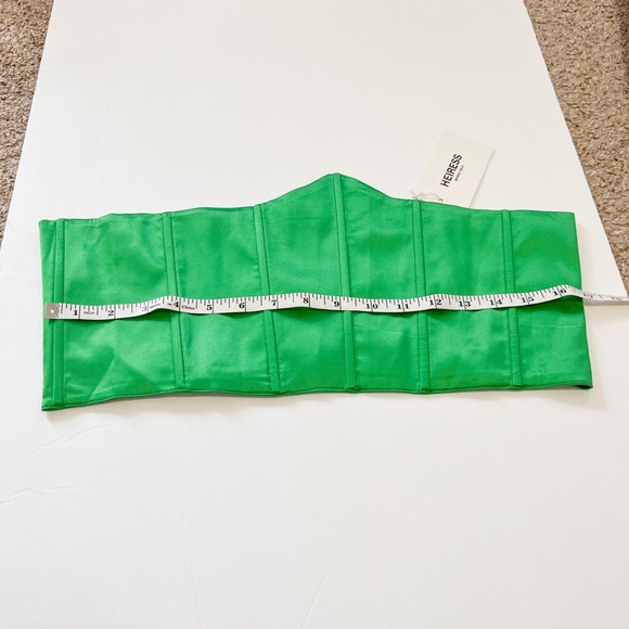 Heiress Beverly Hills Dresses Corset Slip crop top satin green - Picture 13 of 14